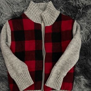 Cat & Jack cotton zip up sweater; 18 mo